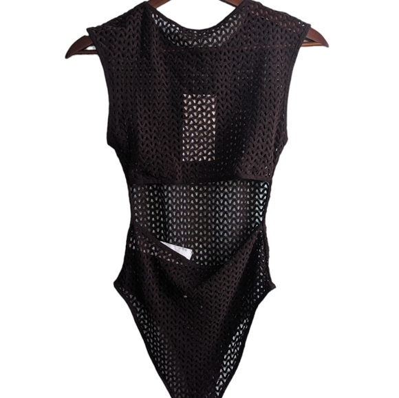 NWT zara open back perforated bodysuit - Picture 6 of 8